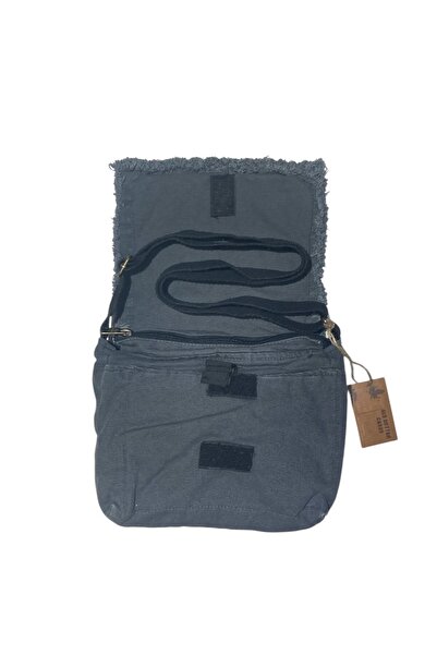 Old Cotton Vintage Small Casual Unisex Daily Crossbody Messenger Bag S Size 26X20Cm