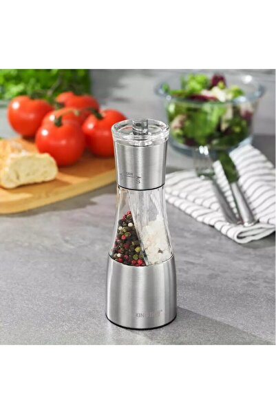 Kinghoff Rasnita 2 in 1 din inox pentru sare si piper, 66-188 mm, Klausberg