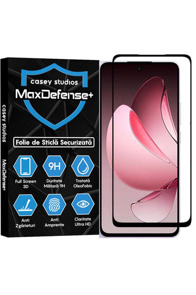 Casey Studios Folie Sticla Oppo Reno13 F 4G, Full Cover 3D, Ultra HD, Anti Zg...