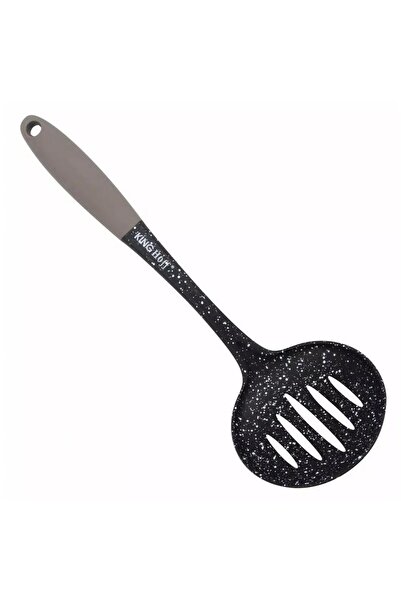 Kinghoff Kitchen skimmer, made of nylon, marbled black,