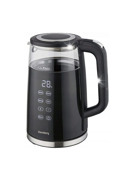 Klausberg Ηλεκτρικός βραστήρας, κατασκευασμένος από βοριοπυριτικό γυαλί, οθόν...