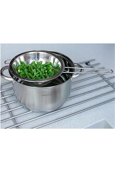 Kinghoff Strainer, stainless steel sieve, 22cm,