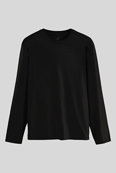 TOMMY LIFE Standard Fit Basic O Neck 3 Pack Black-White-Grey Melange Men's T-Shirt - 87997