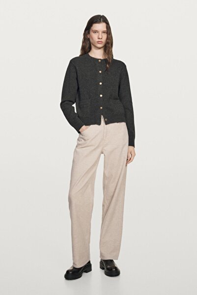 Massimo Dutti Dore düğmeli triko hırka