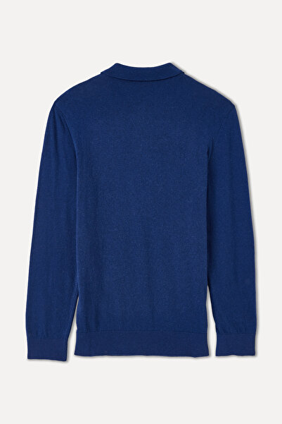 Mudo BUTTONED POLO NECK SWEATER