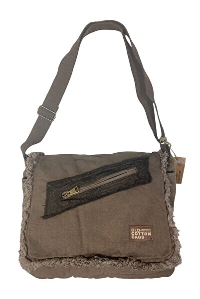 Old Cotton Vintage Casual Medium Size Unisex Daily Crossbody Postman Tablet Bag m 32 cm X 27 cm