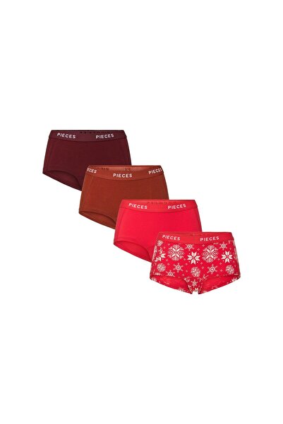PIECES Boxershorts PCLOGO 4er-Pack