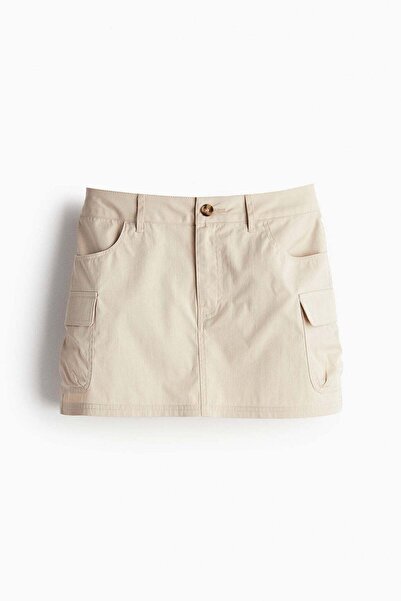 H&M Twill cargo mini skirt