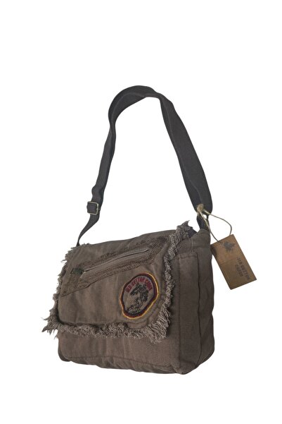 Old Cotton Vintage Small Casual Unisex Daily Crossbody Messenger Bag S Size 26X20Cm