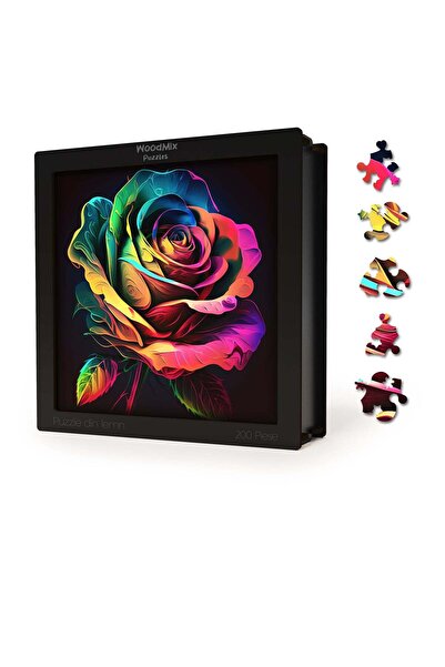 WoodMix Puzzles Flower Puzzle - English Rose - 200 pieces - 30 x 30 cm