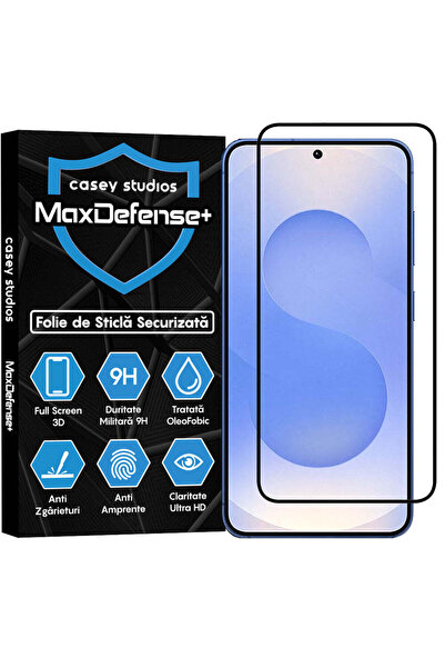 Casey Studios Folie Sticla Samsung Galaxy S25, Full Cover 3D, HD, Anti Zgarie...