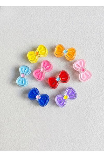 BEİLYS COSMETİCS & ACCESSORY Mărgele acrilice cu fundă cu panglică perforată ...