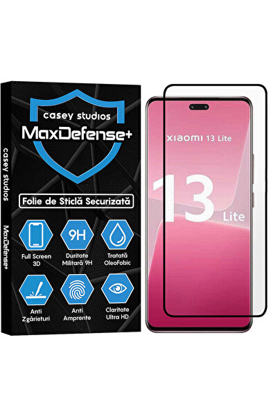 Casey Studios Folie Xiaomi 13 Lite, Full Cover, Ultra HD, Anti Zgarieturi, An...