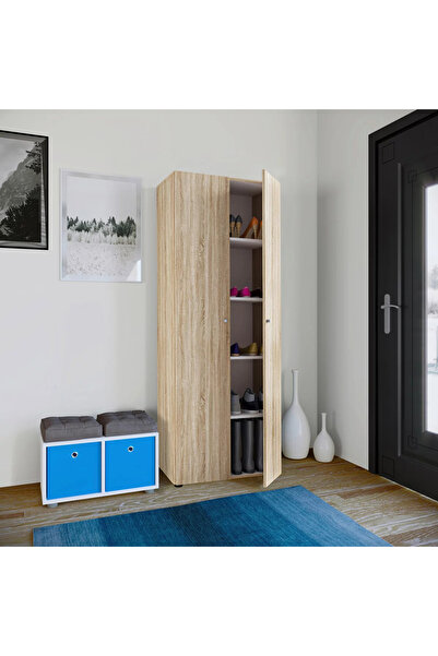 Tdesigno İlza Ayakkabılık - Çok Amaçlı Dolap - Kiler Dolabı - 80 cm