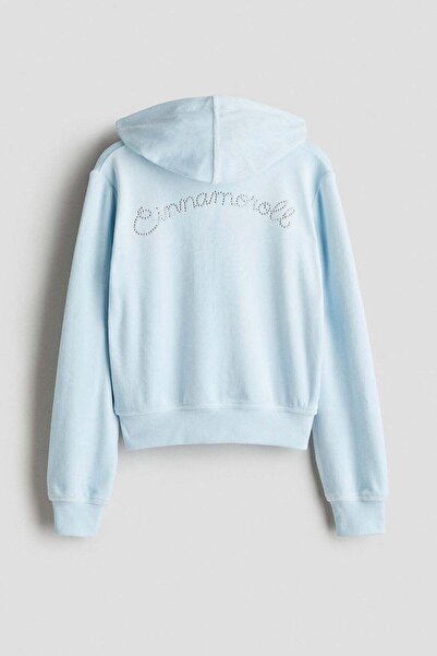 H&M 2-piece motif-detail velour set