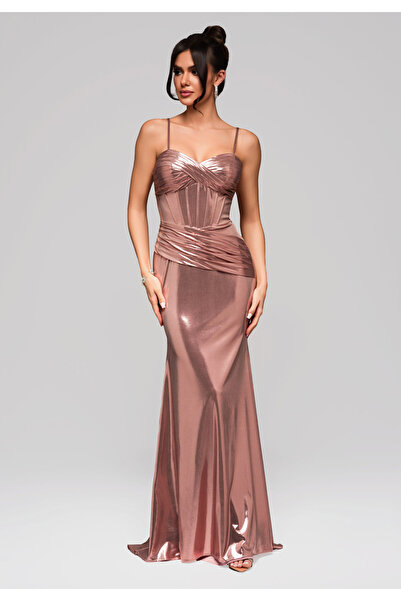 OMBRE Evening dress LA-OM-DLR158 - pink