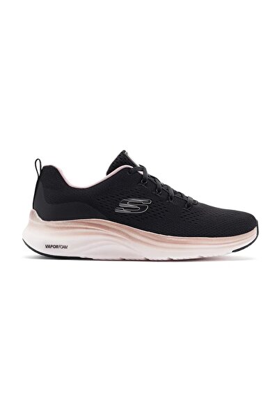 SKECHERS Vapor Foam - Midnight Glimmer Women's Memory Foam Sneaker Black Memory Foam Sole Women's Casual
