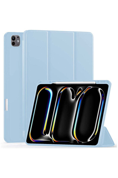Casey Studios Husa Inteligenta Apple iPad Pro 11 2024, Unghiuri Ajustabile, Functie Auto Sleep, Albastru