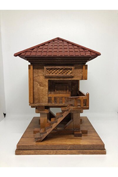 Lebron El Yapımı Ahşap Serender Bordo Çatılı