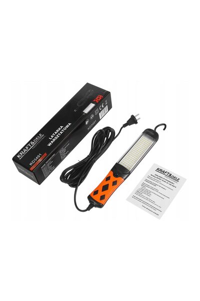 Kraft LED workshop lamp, 20 W, orange,