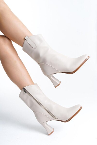 Oskar Kadın Diz Altı Topuklu Şık Çizme Kalıp rahatlığıyla Gün Boyu Konfor