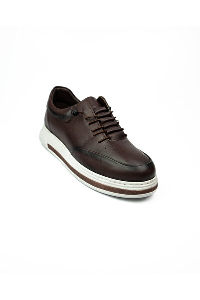 BABALİ 350 Restfull Brown Leather Men's Casual Shoes