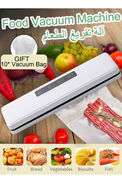 Generic Vacuum Sealing Machine Dry Wet Sealing Machine Compact Design Bring 10 Food Pattern Bags