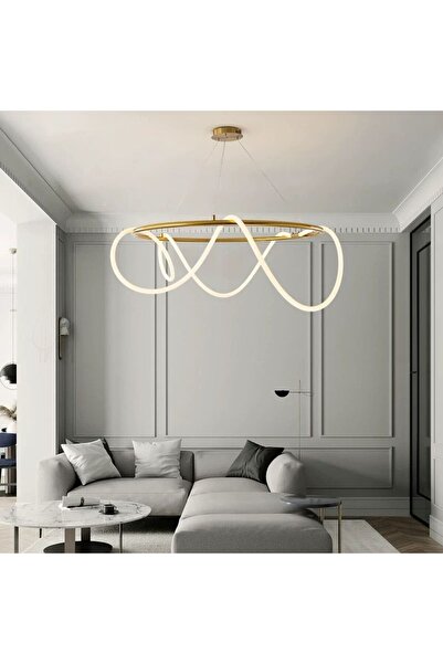 RFAN Висящ LED полилей, с дистанционно управление, регулируема височина, 45W,...