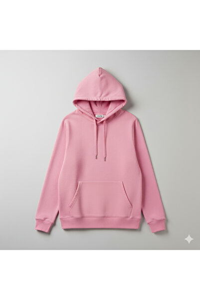 KVİNS Hanorac unisex supradimensionat din bumbac rasfățat cu 3 fire, cu glugă...