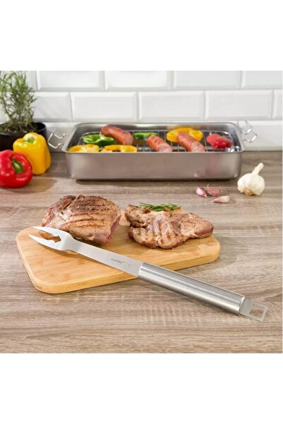 Kinghoff Barbecue fork, stainless steel, 43.5 cm,