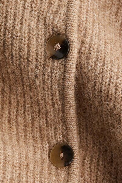 H&M Rib-knit peplum cardigan