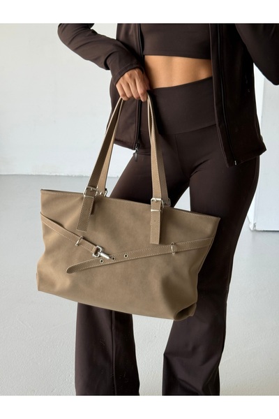 ALTUDA Women's Belt Detailed Shoulder Bag Madrid