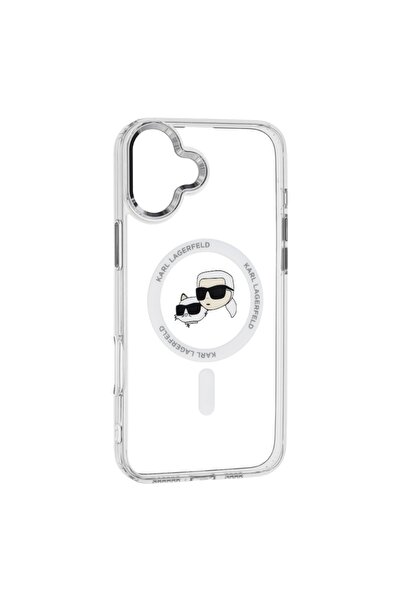 Karl Lagerfeld Case for IPhone 16 Plus, IML MagSafe, White