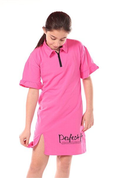 Toontoy Κοριτσίστικο φόρεμα με στάμπα, κανονική εφαρμογή, με φερμουάρ στο για...