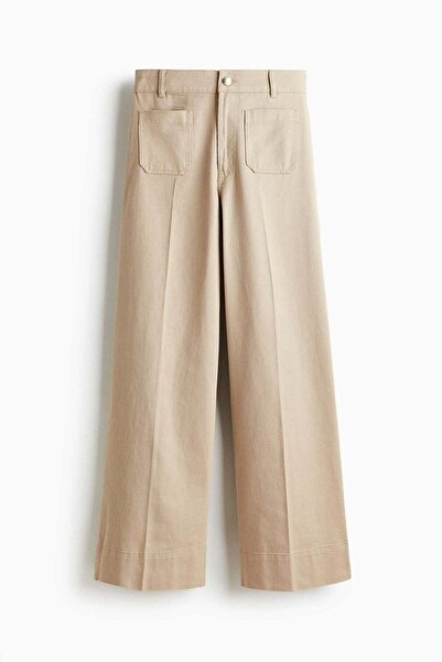 H&M Wide twill trousers