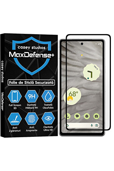 Casey Studios Folie Sticla Google Pixel 7a, Full Cover 3D, Ultra HD, Anti Zgarieturi, Anti Socuri, Margini Negre