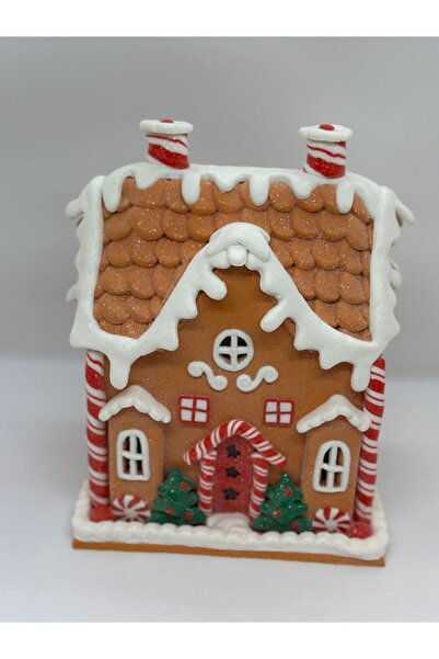 Armonia Floral Decorațiune de Crăciun căsuță de turtă dulce cu luminițe 15,9x...