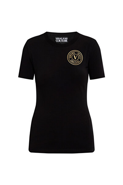 Versace Women's Maglıetta Serigrafiche T-Shirt - Black