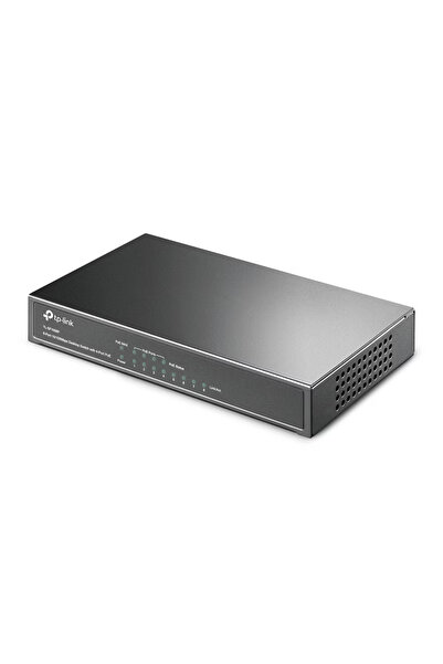 TP-LINK Διακόπτης PoE TL-SF1008P, 8 θύρες RJ45 10/100Mbps, 4 θύρες PoE, 171x98x27mm, μαύρο