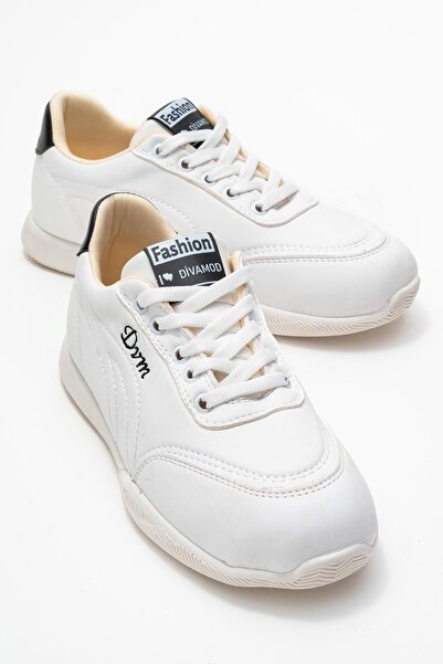 Zerenyus Virto Premium White Lace-Up Women's Sports Shoes