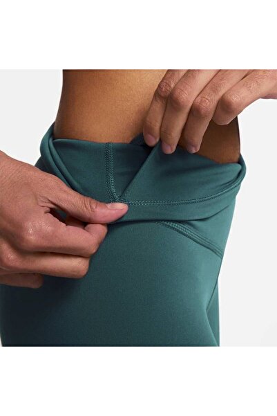 Nike Leggings 7/8 cu talie înaltă, cu ajustare strânsă, cu buzunar interior, talie înaltă bucăți efect modelator Leggings Petrol Blue