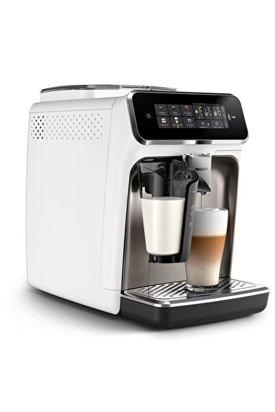 Philips Αυτόματο Espressor S3300 LatteGo EP3343/90, 1,8l, 6 bauturi, 1500W, 15 bar, Alb-Negru