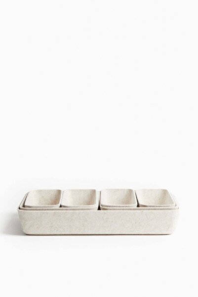 H&M 7-piece felted storage basket set