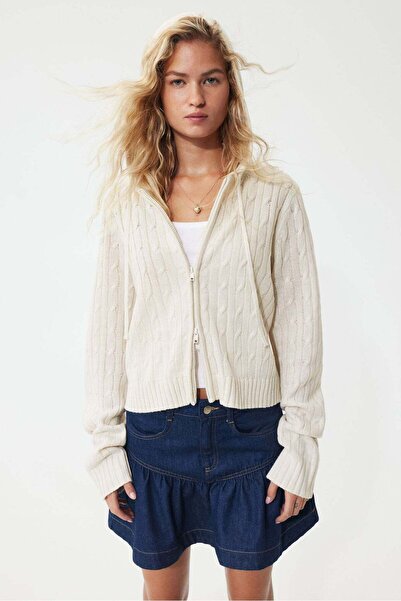 H&M Zip-through hooded cardigan
