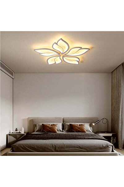 RFAN Candelabru LED, Model K137-5, cu telecomandă, 3 tipuri de lumină, 61W, Alb