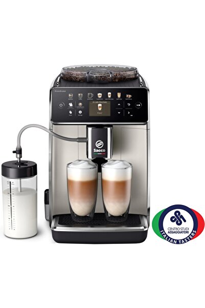 SAECO Αυτόματο Espressor GranAroma SM6582/30, σύστημα lapte Latte Duo, 16 bauturi, 15 bar, ecran TF