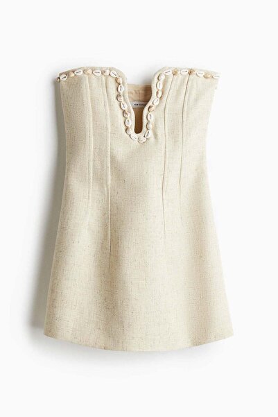 H&M Seashell-detail plunge dress
