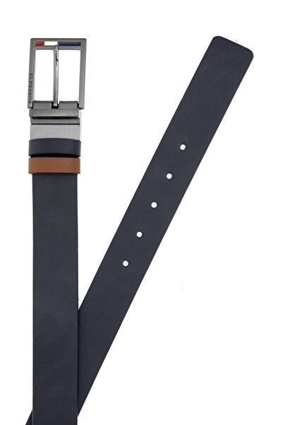 U.S. Polo Assn. حزام رجالي باللون الأزرق الداكن ذو وجهين 50315015-VR033