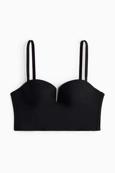 H&M Padded-cup microfibre bustier
