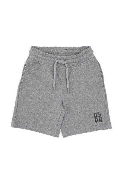U.S. Polo Assn. Boy's Anthracite Melange Knitted Shorts 50325210-Vr081